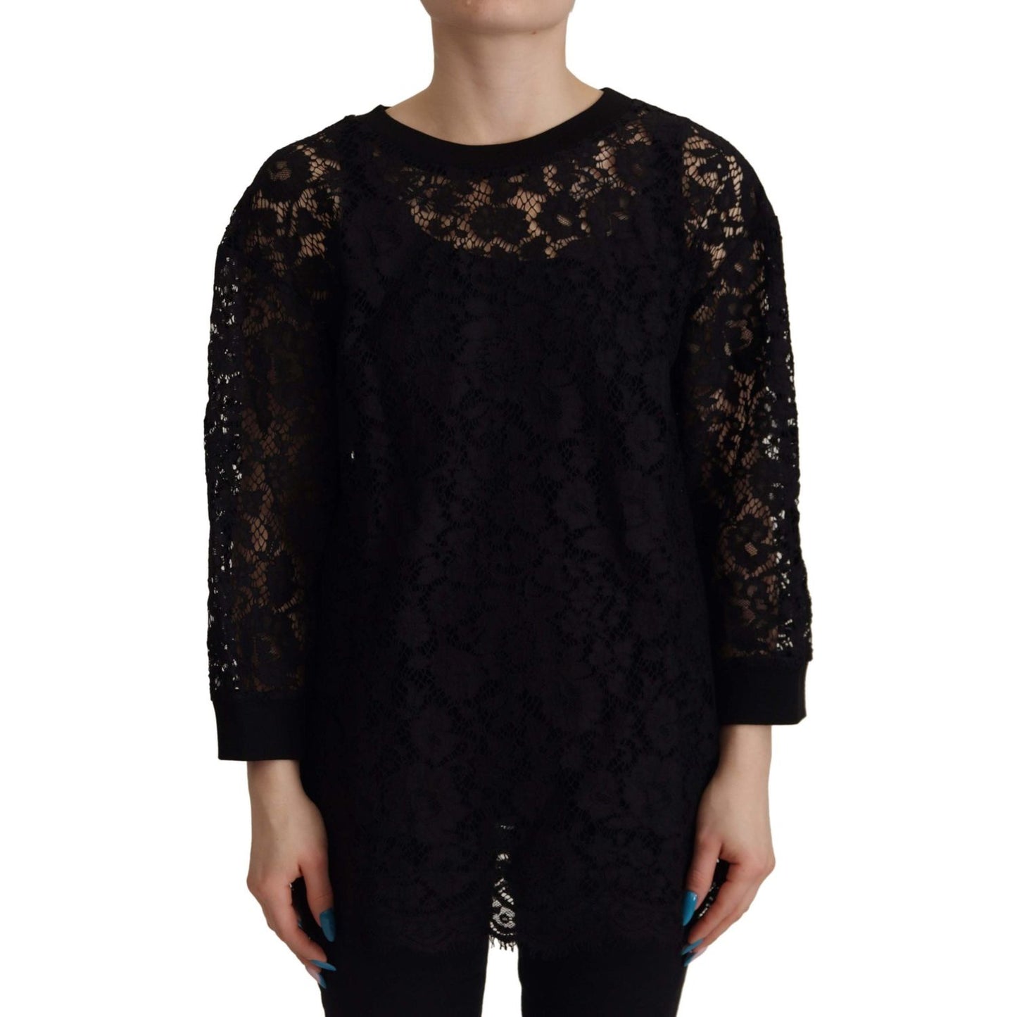 Elegant Black Long Sleeve Blouse Top