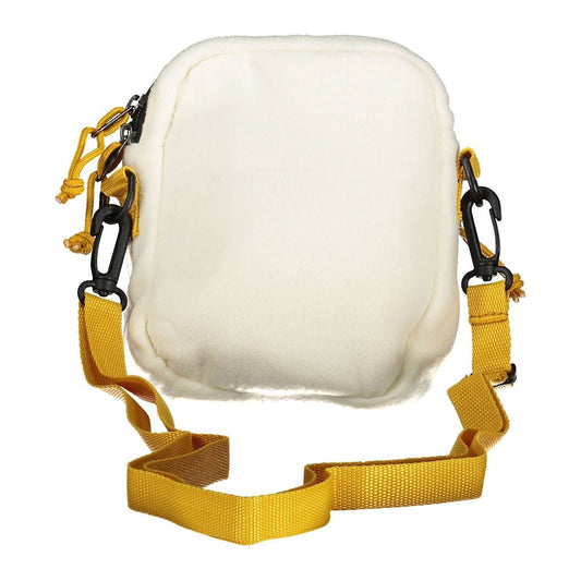 Chic White Polyester Shoulder Bag for Men