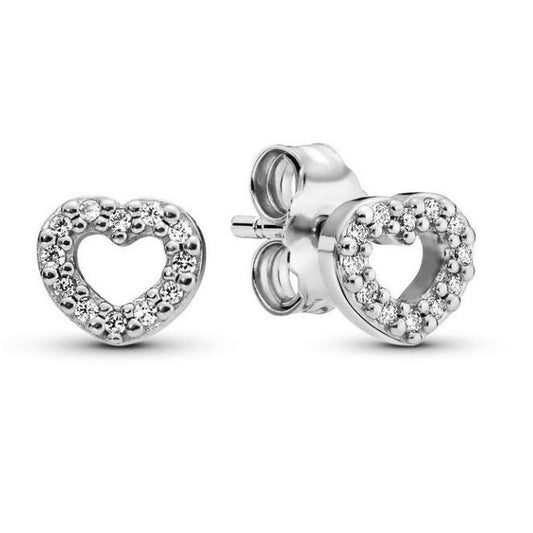 PANDORA Mod. SPARKLING DOUBLE HOOP EARRINGS