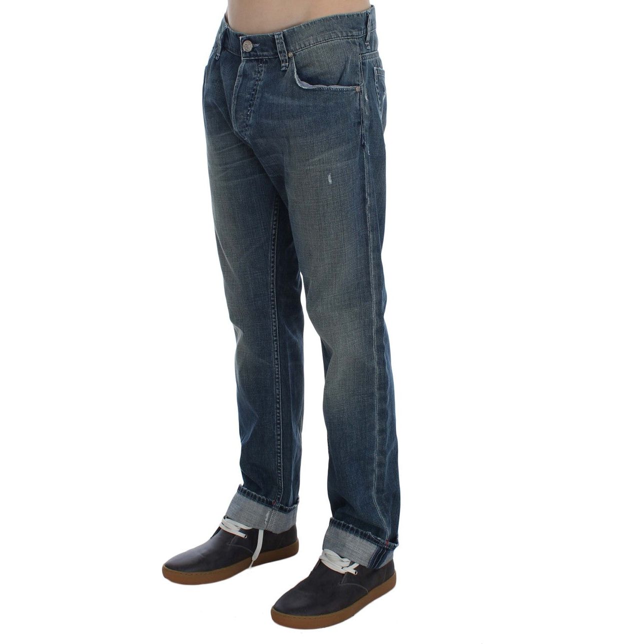 Elegant Regular Fit Blue Wash Denim