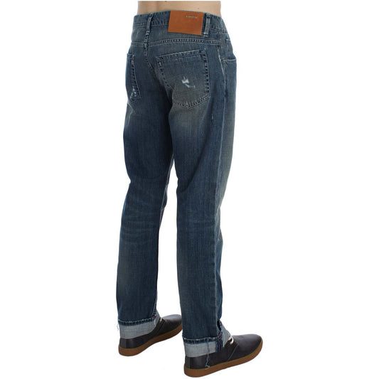 Elegant Regular Fit Blue Wash Denim