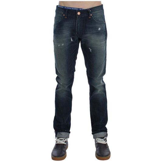 Sleek Slim Fit Italian Denim Jeans