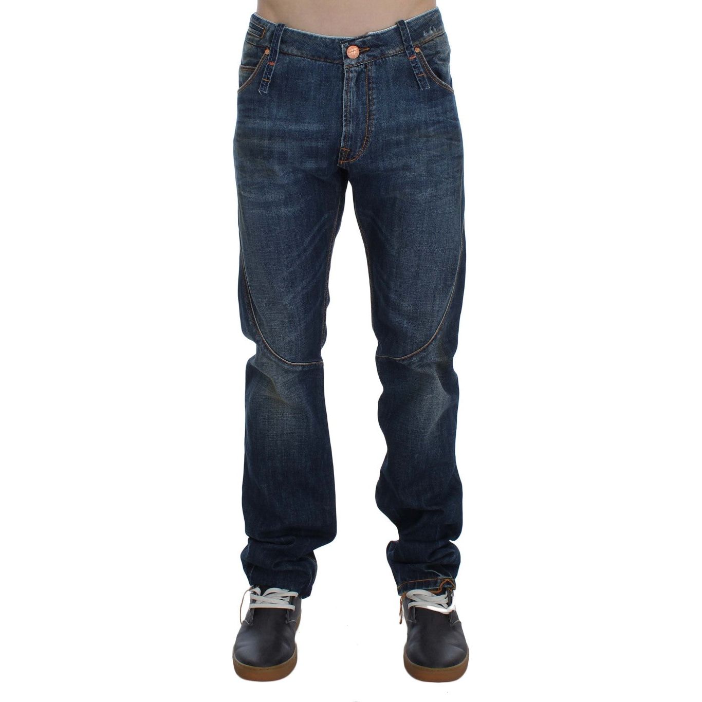 Chic Slim Fit Blue Wash Italian Jeans