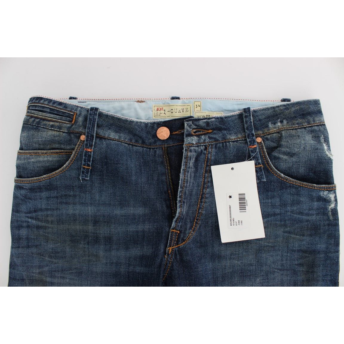 Chic Slim Fit Blue Wash Italian Jeans