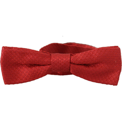 Dolce & Gabbana Red 100% Silk Adjustable Neck Papillon Tie