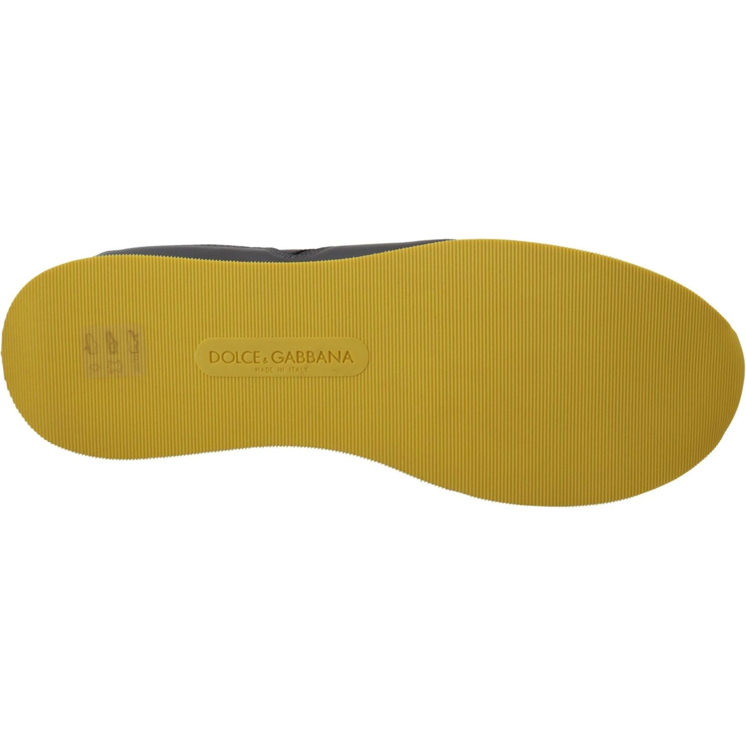 حذاء رياضي منخفض الساق من مزيج الجلد متعدد الألوان من دولتشي آند غابانا