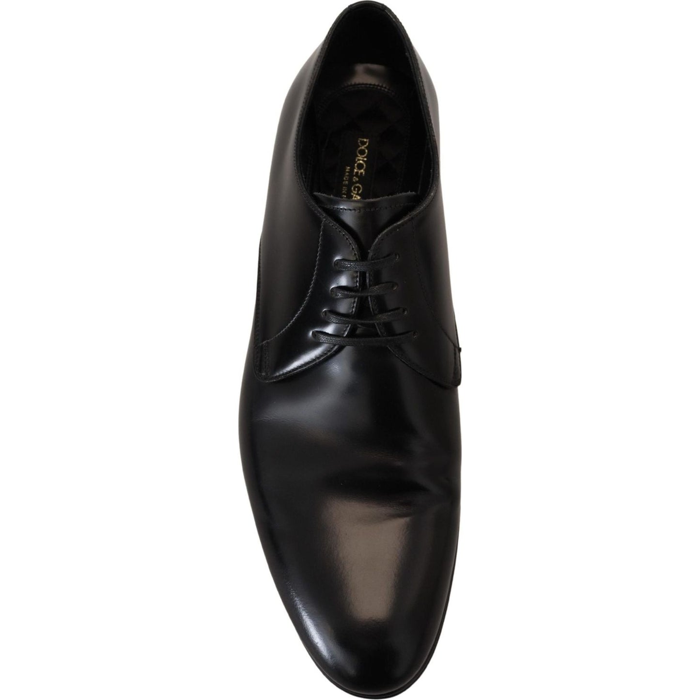 Elegant Black Leather Derby Shoes