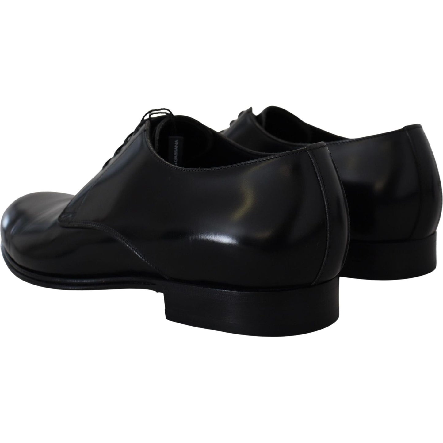 Elegant Black Leather Derby Shoes