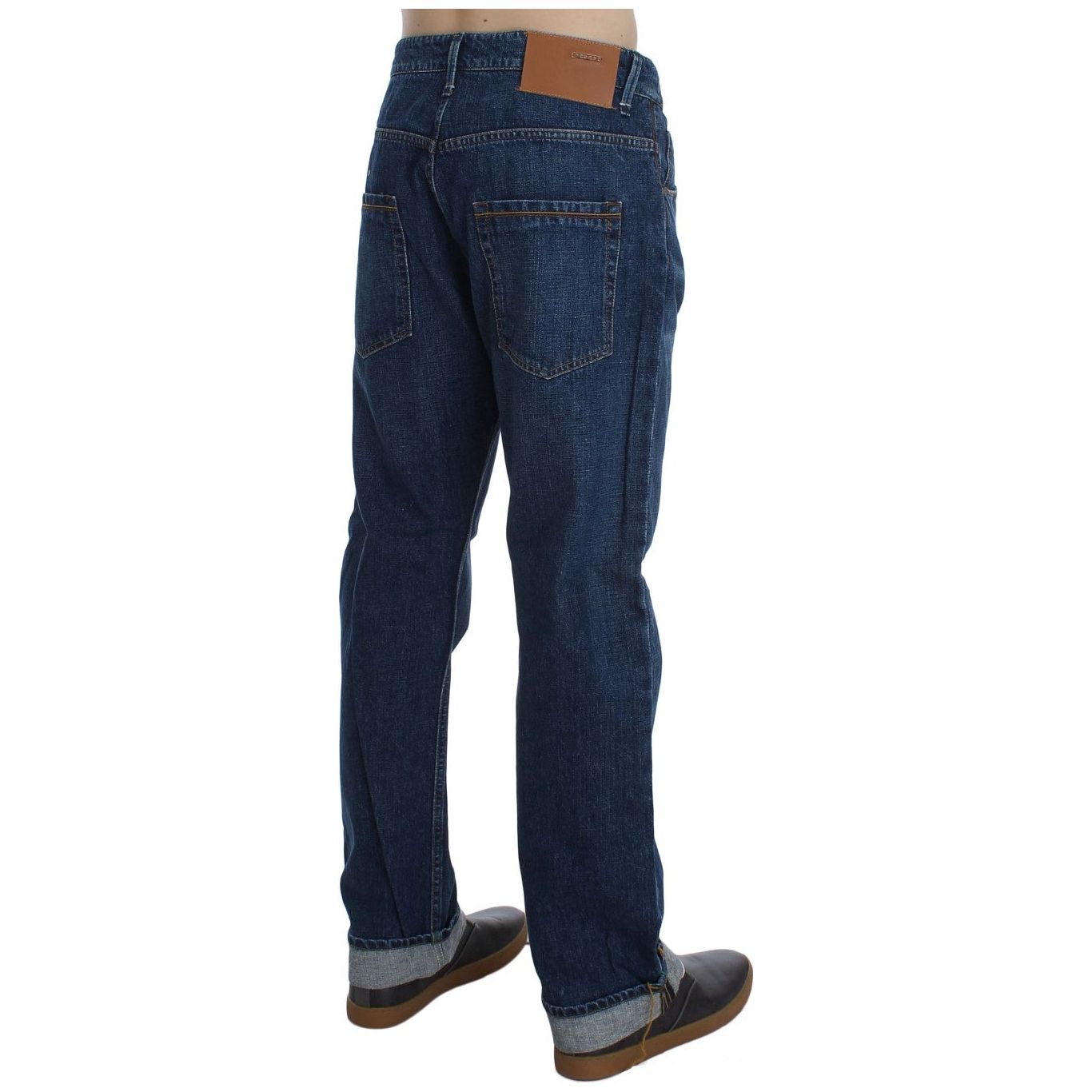 Chic Baggy Loose Fit Blue Jeans for Men