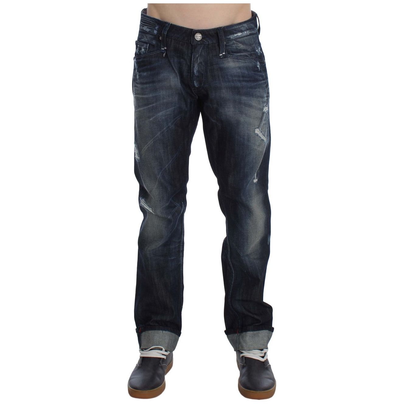 Elegant Regular Straight Fit Blue Jeans