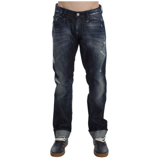 Elegant Regular Straight Fit Blue Jeans