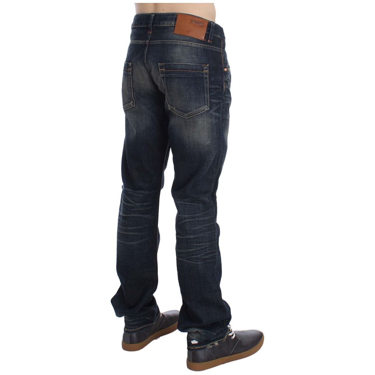 Elegant Straight Fit Low Waist Men's Jeans