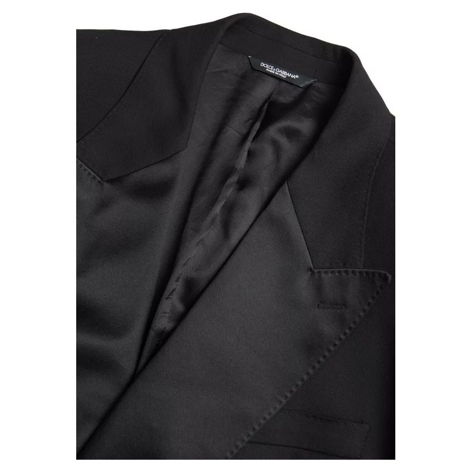 Dolce & Gabbana Black Double Breasted Cropped Blazer SICILIA black-double-breasted-cropped-blazer-sicilia