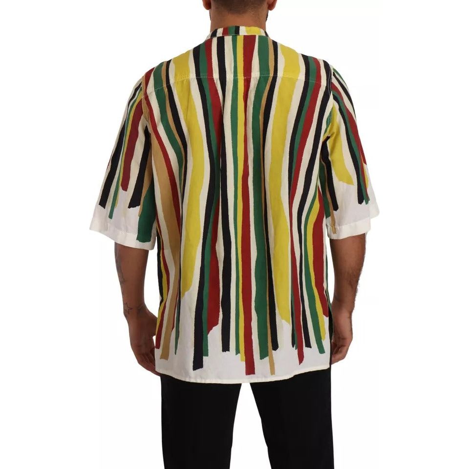 Multicolor Striped Linen Cotton Shirt