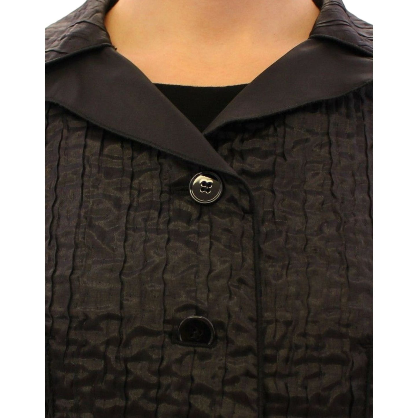 Dolce & Gabbana Elegant Black Bolero Shrug Jacket Coats & Jackets black-short-bolero-shrug-jacket-coat