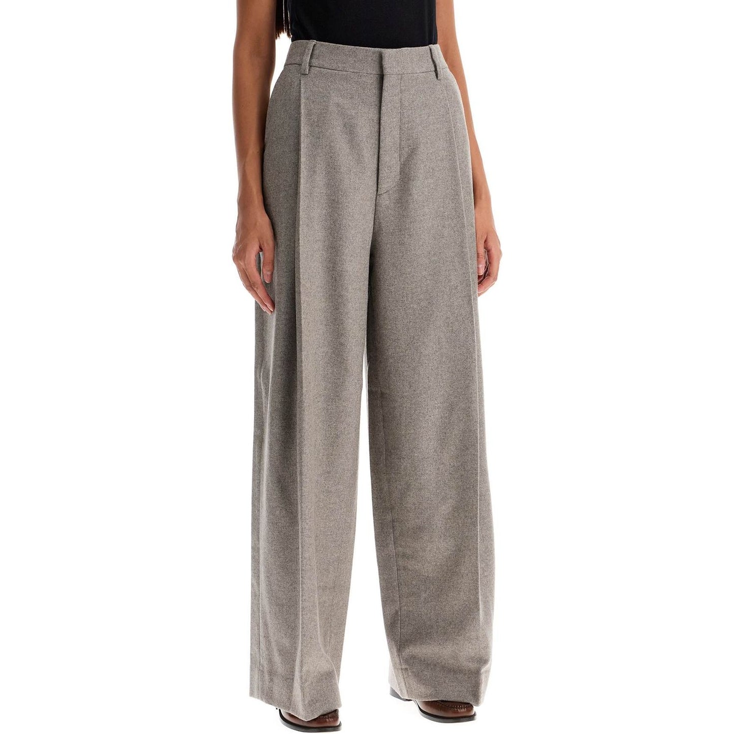 FILIPPA K wide leg flannel trousers for men or Trousers FILIPPA K