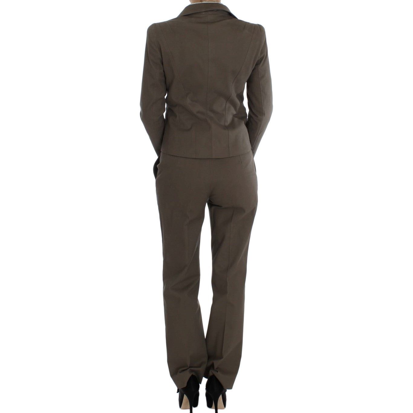 BENCIVENGA Beige Wool-Cotton Suit Set Chic Elegance beige-wool-cotton-suit