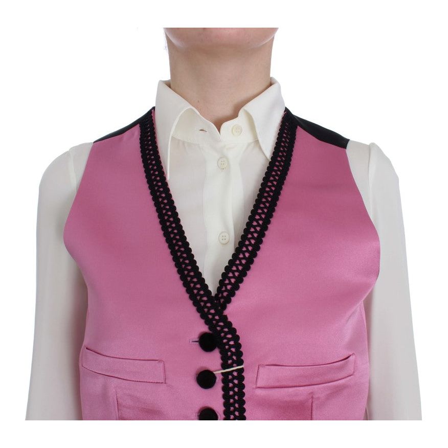 Silk-Cotton Blend Torero Inspired Vest