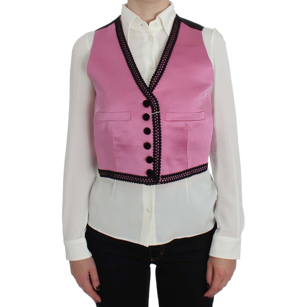 Silk-Cotton Blend Torero Inspired Vest