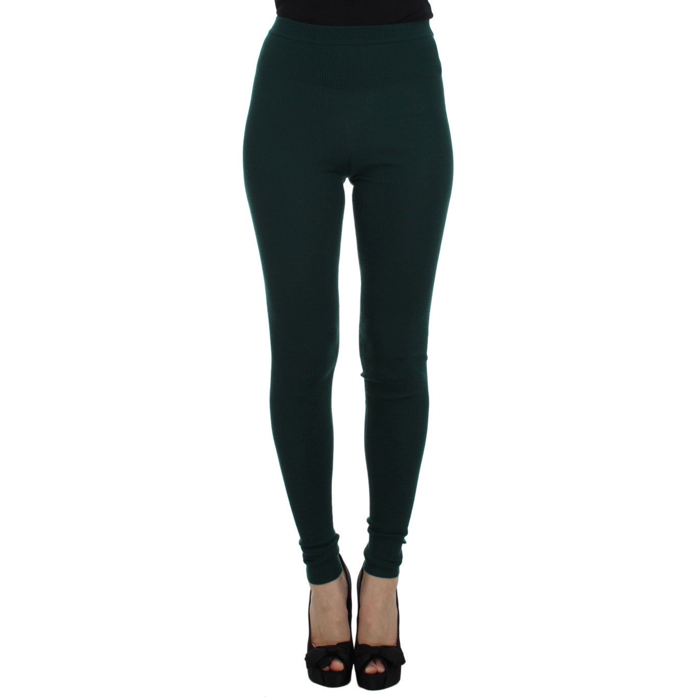 Emerald Treasure High Waist Cashmere Pants