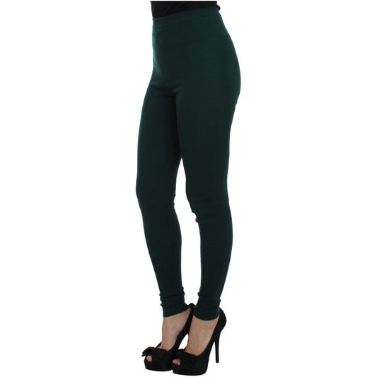 Emerald Treasure High Waist Cashmere Pants