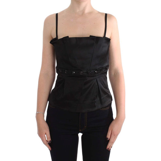 Elegant Black Evening Cami Top