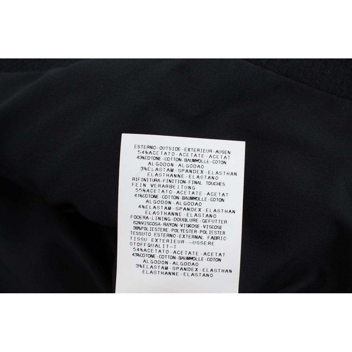 Exte Black Cotton Stretch Gold Studded Blazer Jacket Blazer Jacket