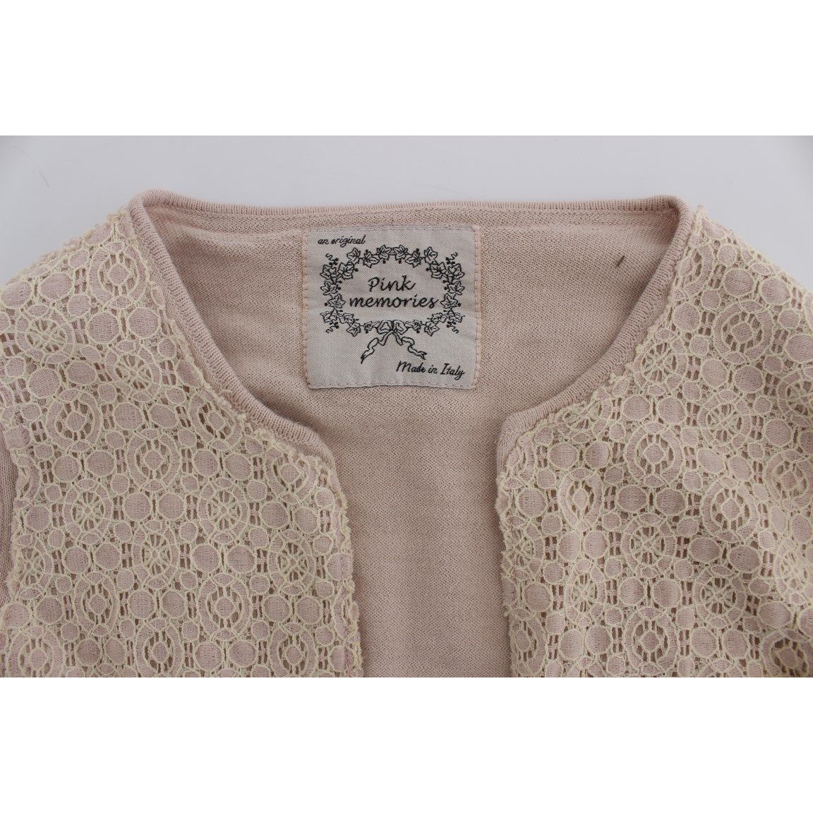 Elegant Pink Wrap Sweater Cotton Knit