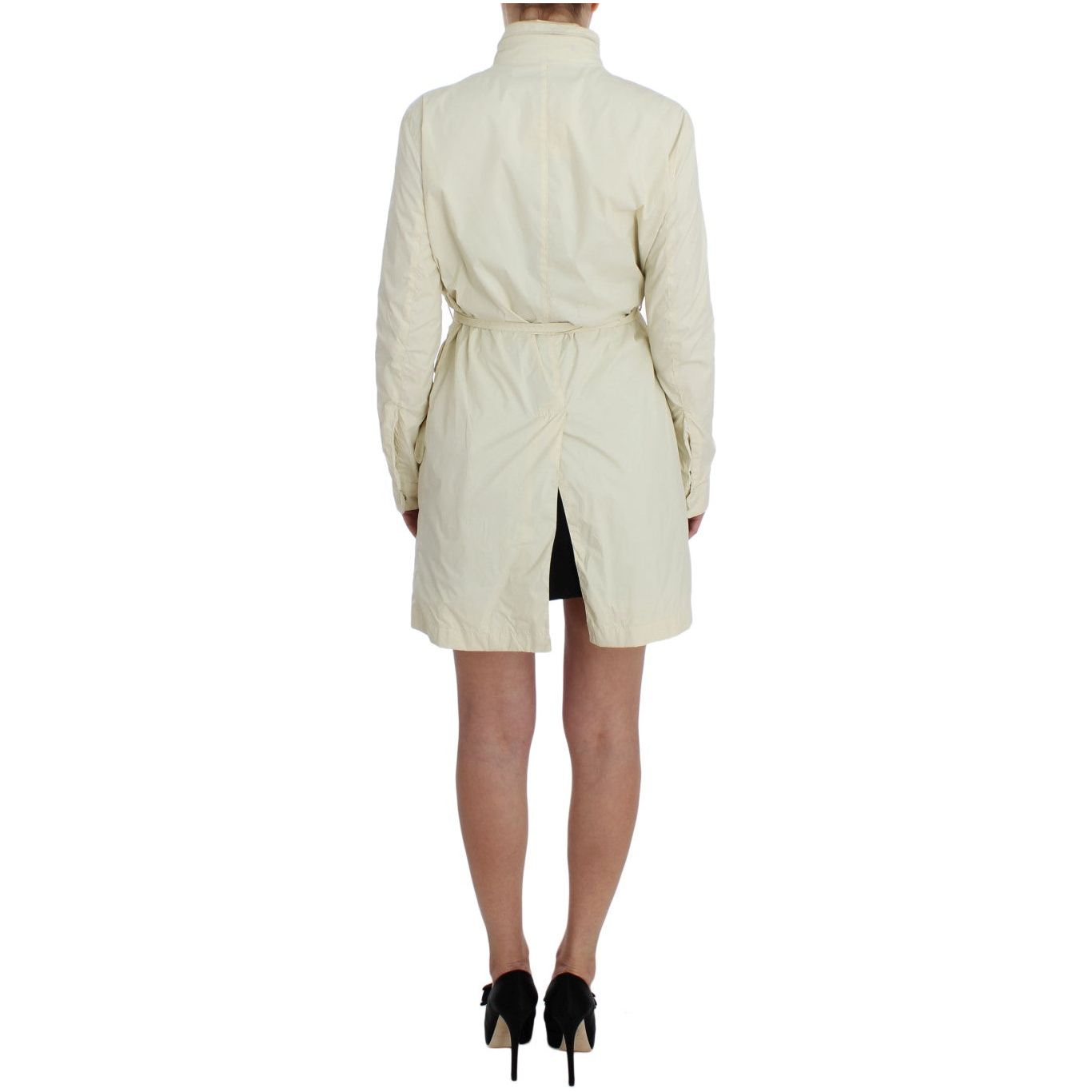 P.A.R.O.S.H. Chic Beige Trench Jacket Coat Coats & Jackets beige-weather-proof-trench-jacket-coat