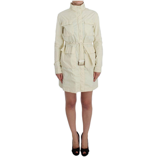 P.A.R.O.S.H. Beige Weather Proof Trench Jacket Coat Coats & Jackets