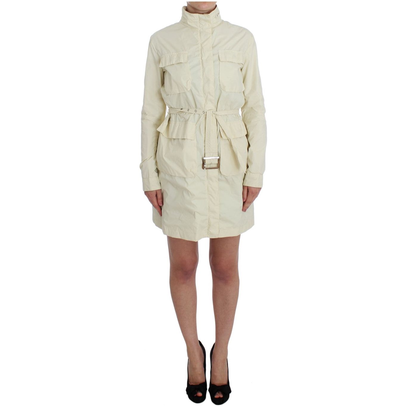 Chic Beige Trench Jacket Coat