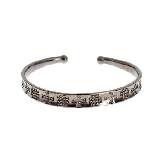 Elegant Rhodium Silver Bangle