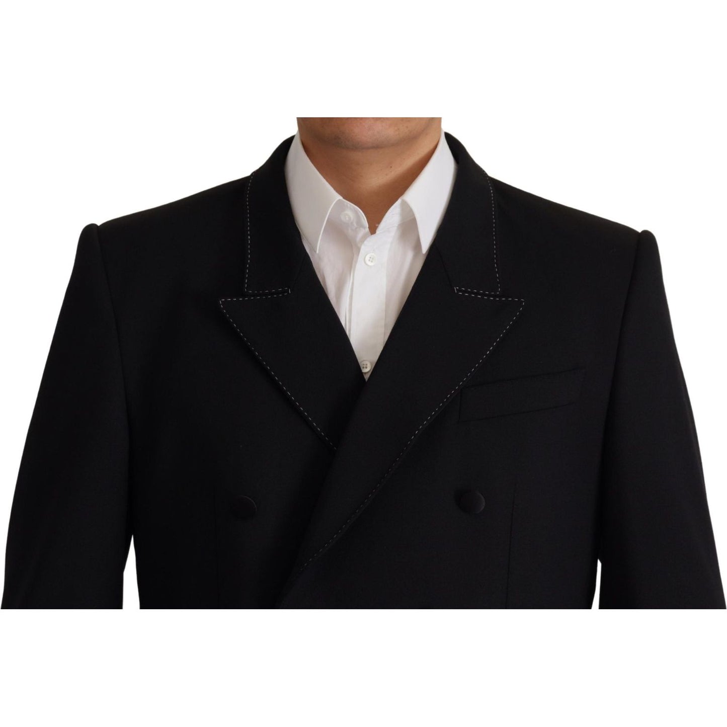 Elegant Double Breasted Wool Blazer