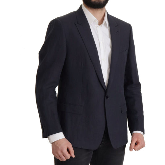 Elegant Linen Single Breasted Blazer