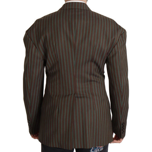 Multicolor Striped Double Breasted Blazer