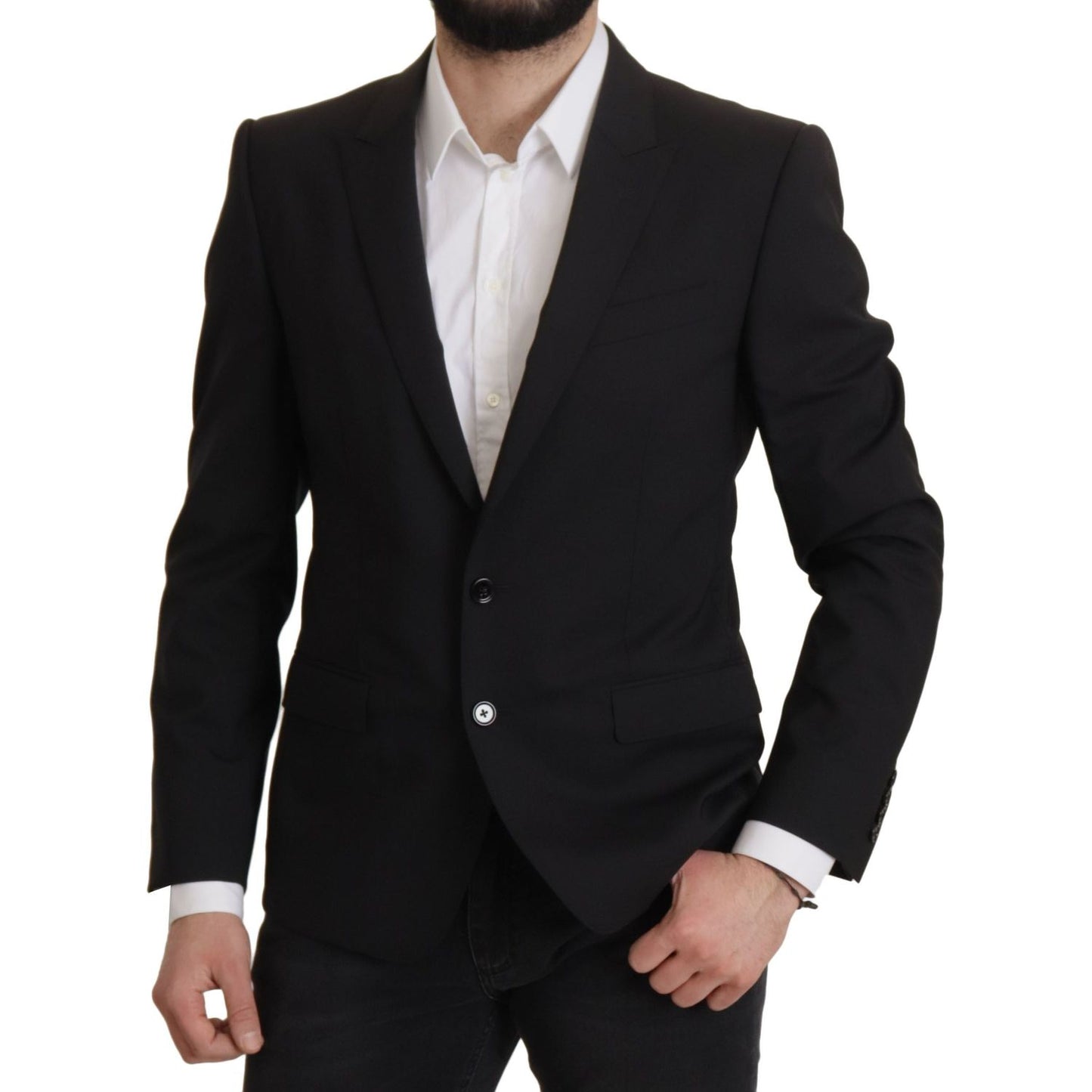 Elegant Slim Fit Black Blazer Jacket