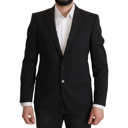 Elegant Slim Fit Black Blazer Jacket