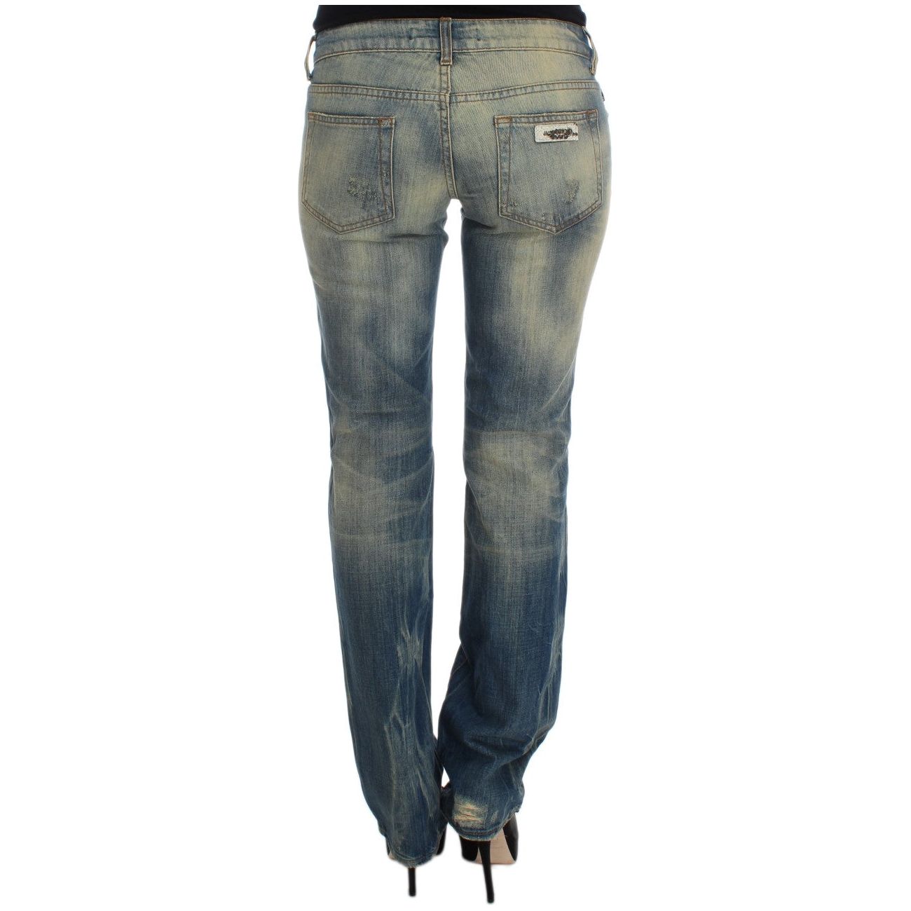 Elegant Slim Bootcut Blue Jeans