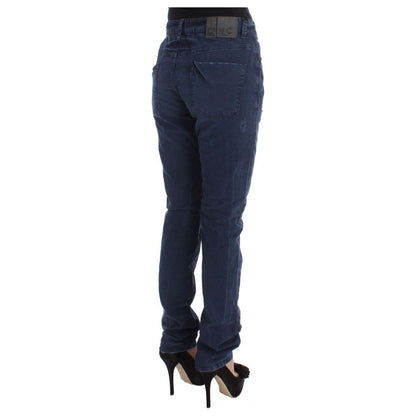 Costume National Blue Cotton Blend Denim Jeans