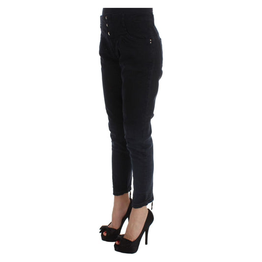 Sleek Slim Fit Black Denim Jeans