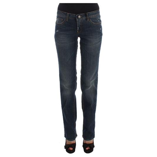 Chic Blue Regular Fit Designer Jeans