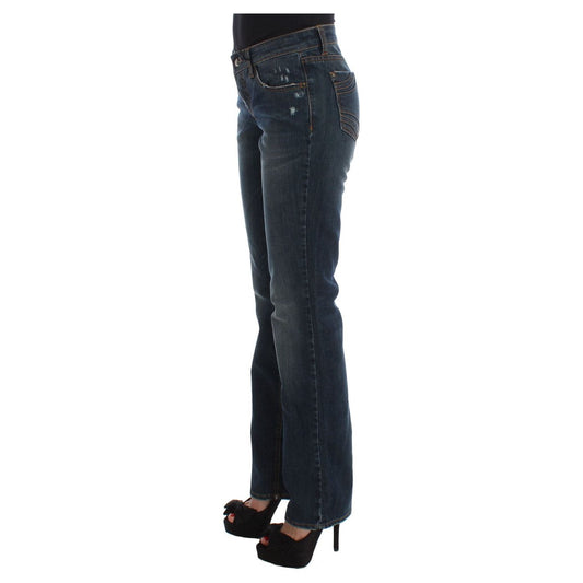 Chic Blue Regular Fit Designer Jeans