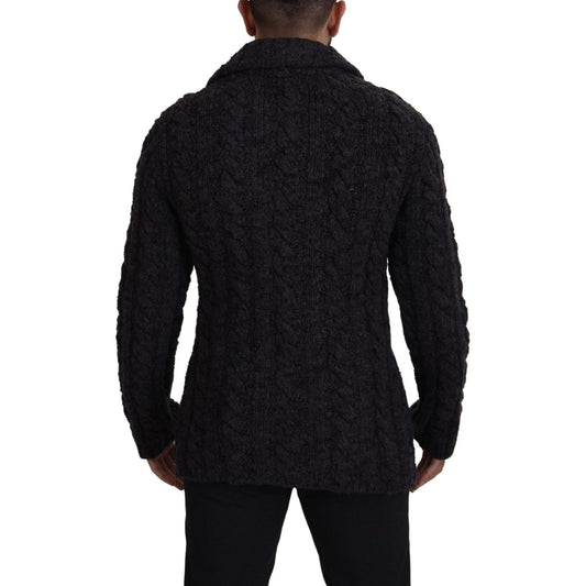 Elegant Double-Breasted Wool-Cashmere Coat