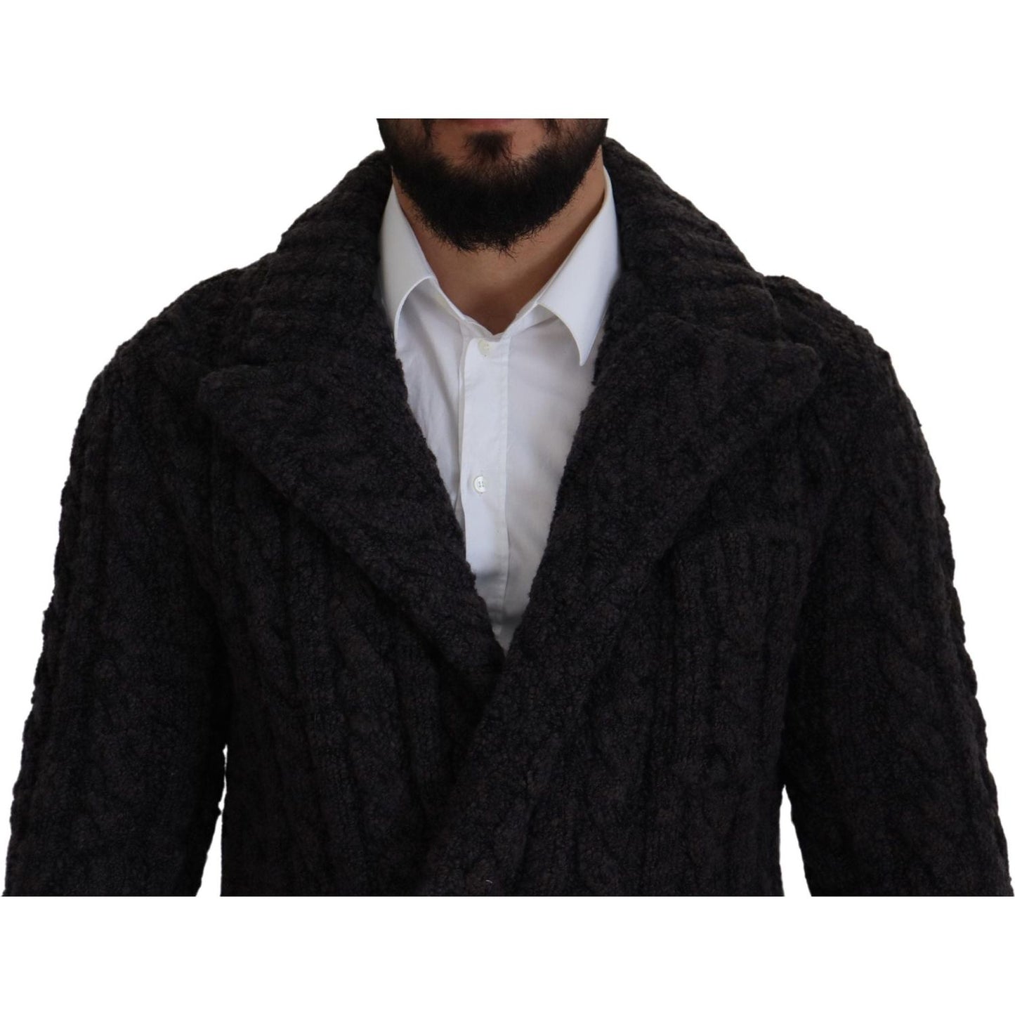 Elegant Double-Breasted Wool-Cashmere Coat