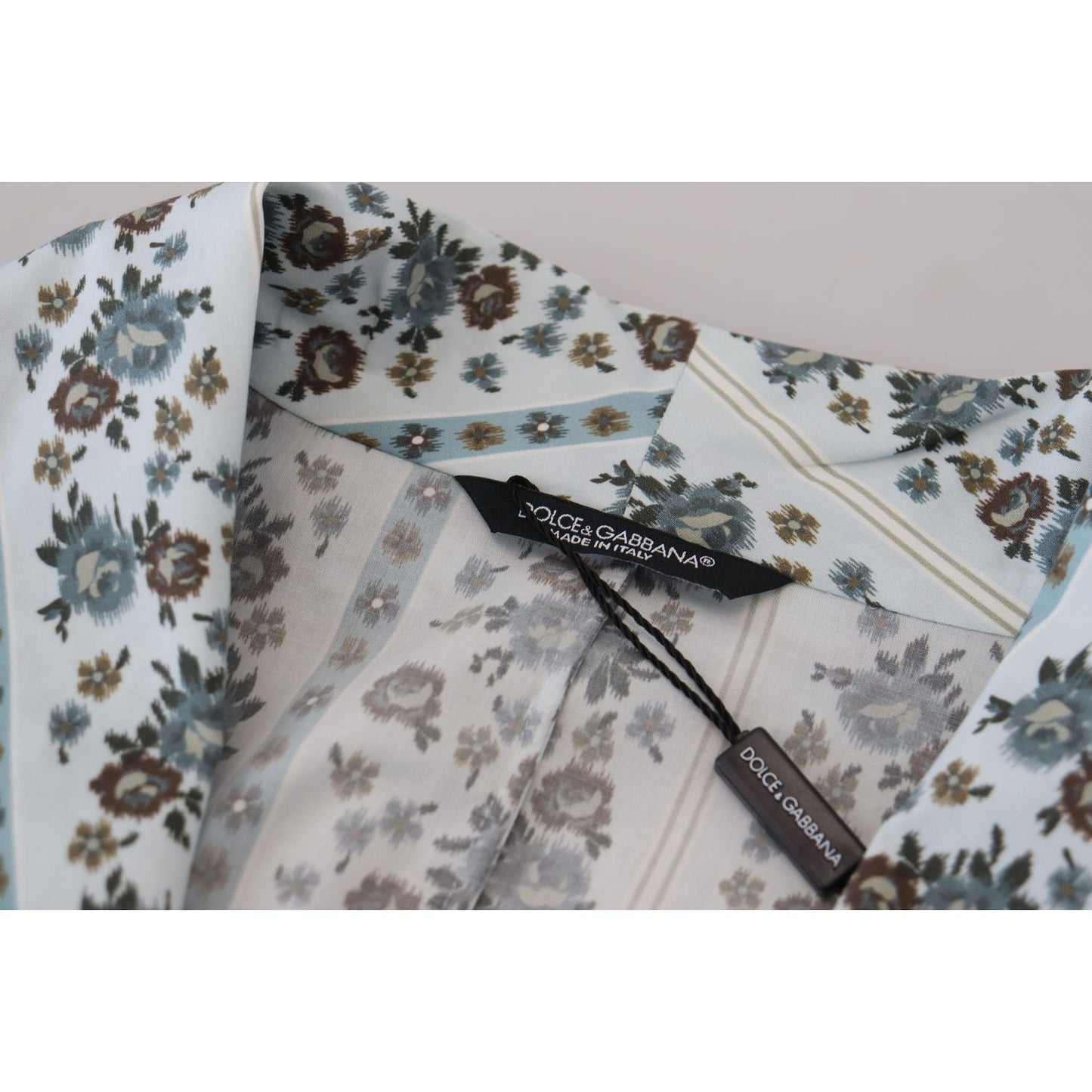 Elegant Floral Cotton Jacket Robe