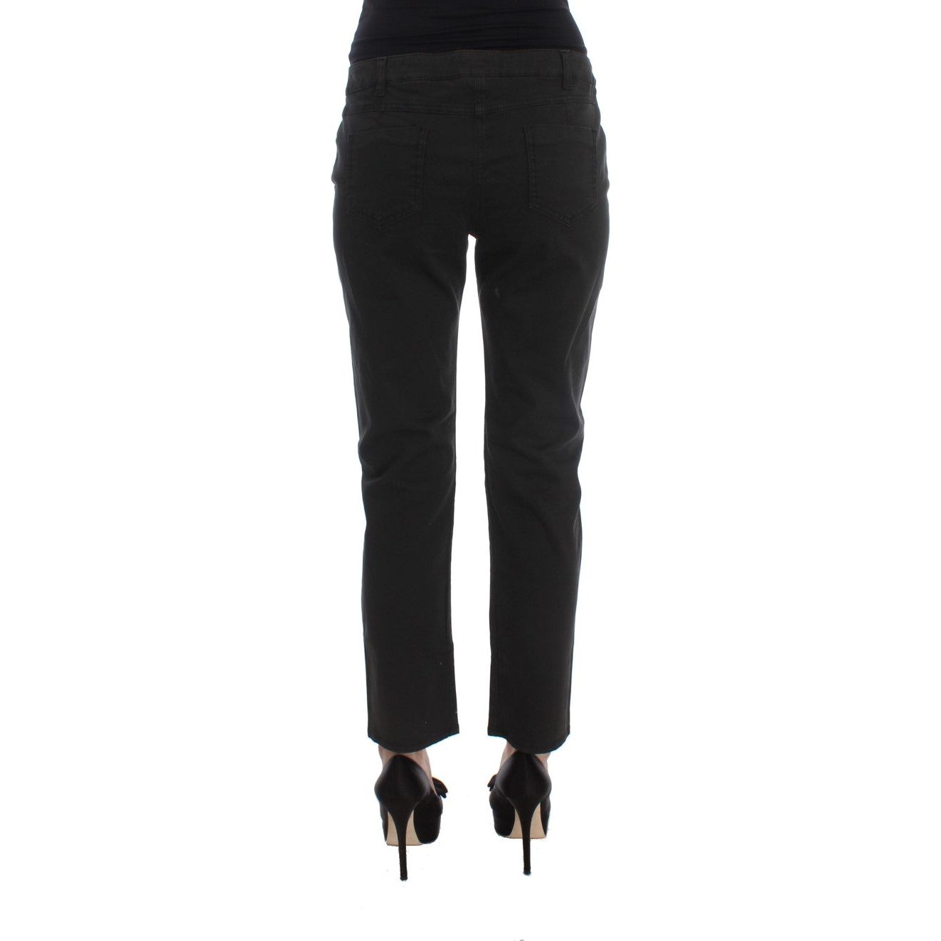 Chic Black Regular Fit Denim Jeans