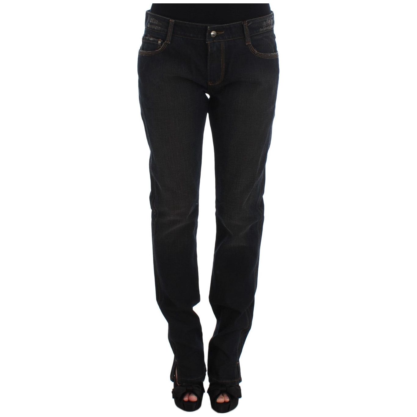 Chic Boyfriend Cotton Jeans - Blue