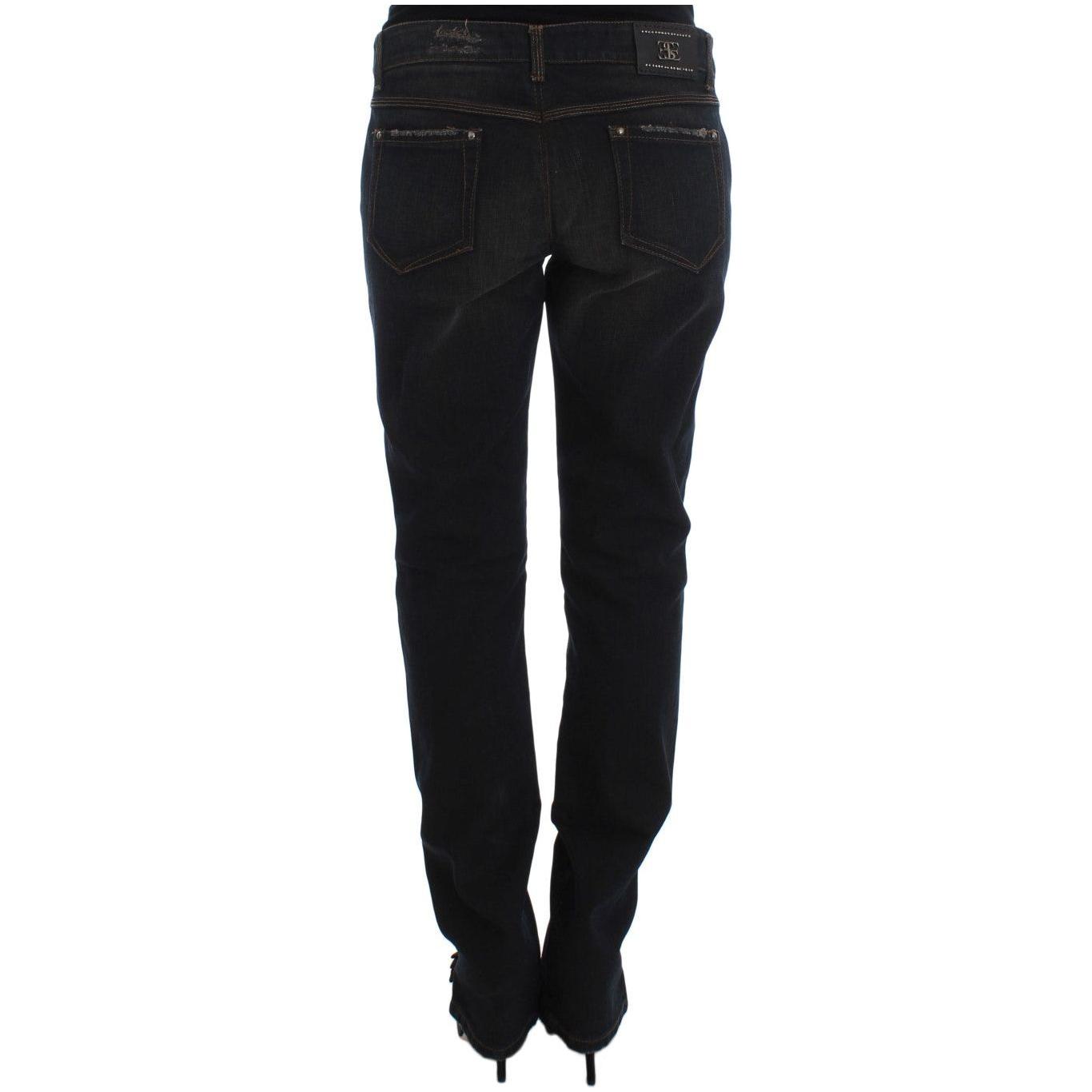 Ermanno Scervino Blue Wash Cotton Boyfriend Jeans