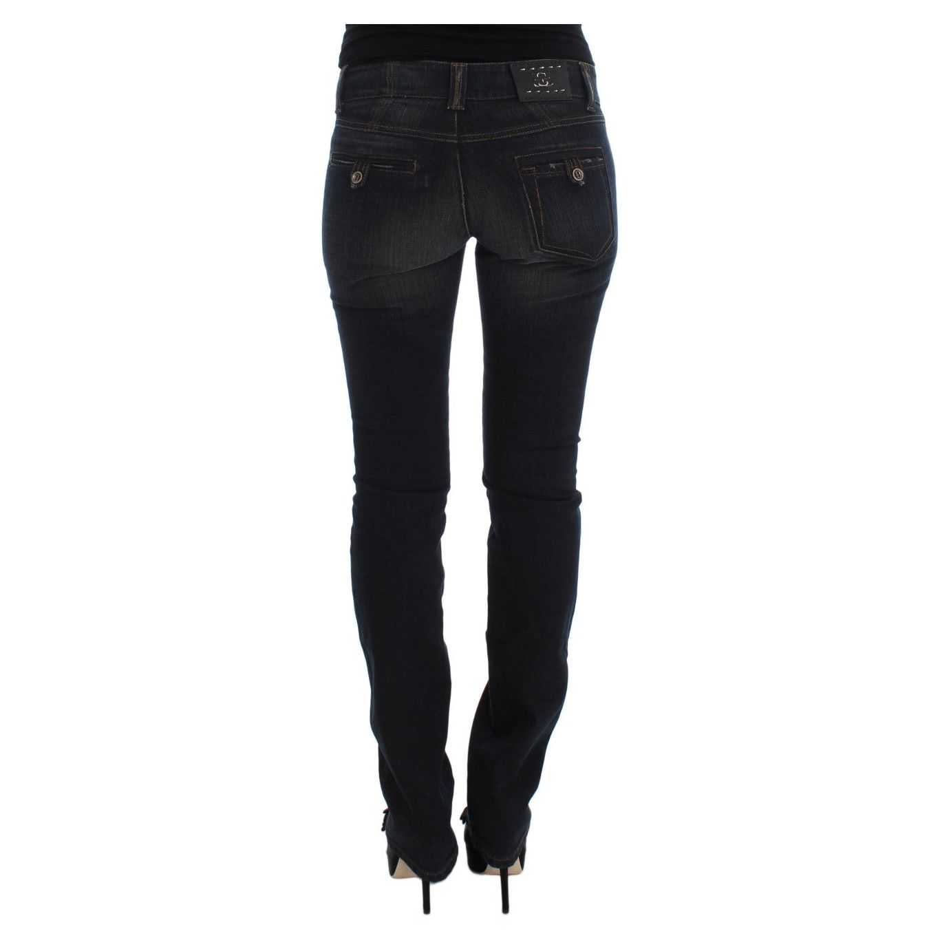 Chic Slim Fit Italian Cotton Jeans