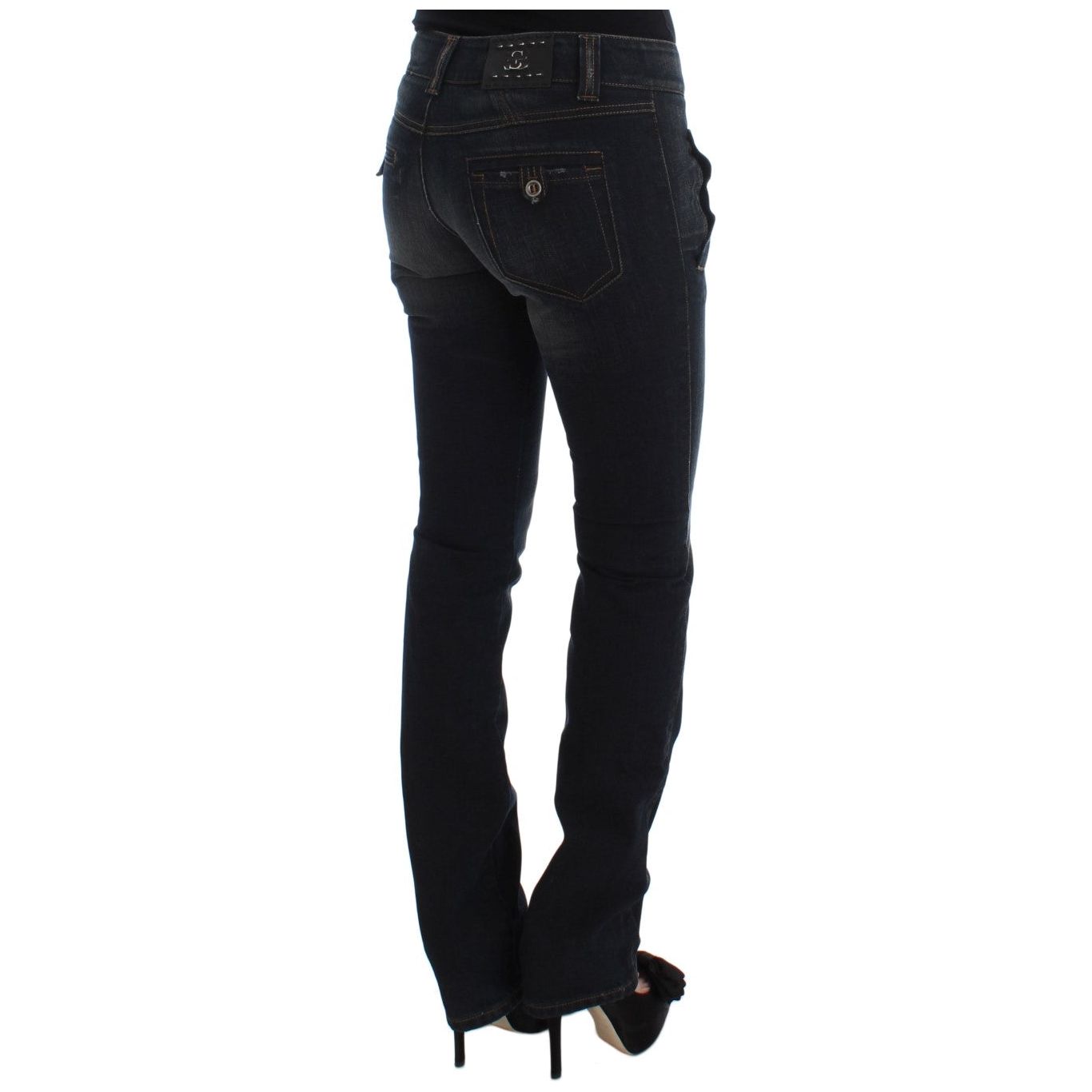 Chic Slim Fit Italian Cotton Jeans